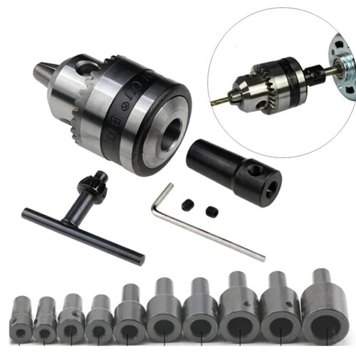 Τσοκ τρυπανιού B12 με κλειδί για μηχανές CNC, 1,5–10 mm 2