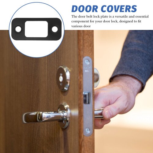 Security Door Strike Plate for Exterior Doors 4 pcs 2