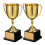 Golden Plastic Thanksgiving Trophy Award 2 pcs 1