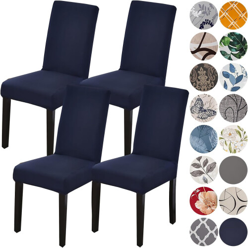 Dining Chair Covers Stretch Spandex 4 Pack
