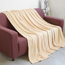 Fleece Blanket Solid Color Beige 70 x 100 cm
