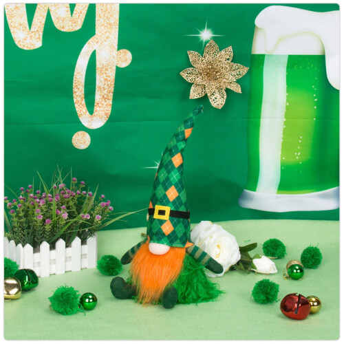 St. Patrick's Day Gnome Decor 12.6x8.27 in 1 pc
