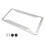 Silver Stainless Steel License Frame 12.2x6.3x0.4 in 1