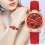Women's Quartz Analog Watch Leather Strap Round Case 1