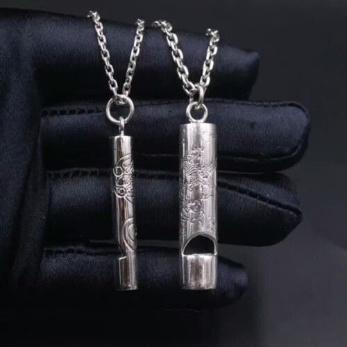 Ασημένιο Μενταγιόν Σφυρίχτρα Φοίνικας 50x6mm 2
