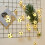 LED Soccer Ball String Light 1.5M Battery Powered Gold 4