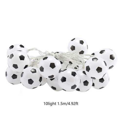 LED Soccer Ball String Light 1.5M Battery Powered Gold 2