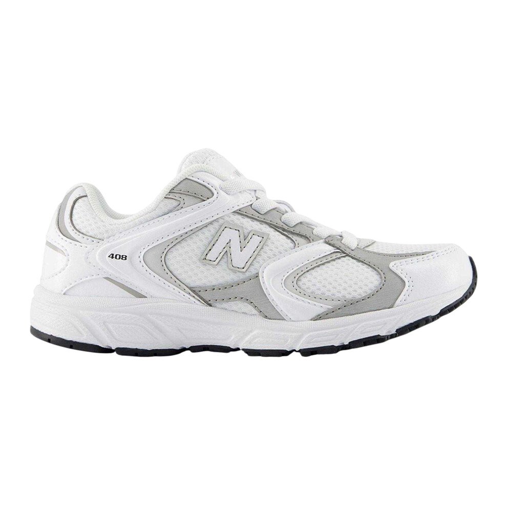 New Balance (10 Uk Child, White/Black) Childrens/Kids 408 V1 Trainers