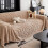 Plush Sofa Towel Cover Solid Color Thick Jacquard 1 Piece 1