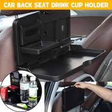 Foldable Car Back Seat Tray Black ABS Universal 8kg