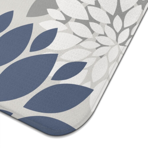 Boho Küchenabtropfmatte mit Blumenmuster aus Mikrofaser, 45,7 x 61 cm 2