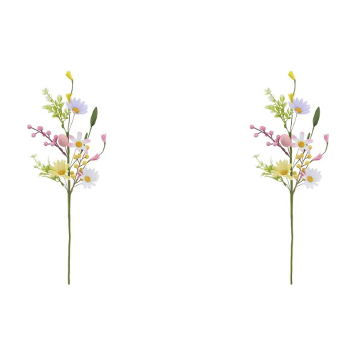Easter Egg Artificial Berry Picks Light Green 2 Pack