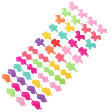 Girls Hair Barrettes Butterfly Flower Star 50 pcs