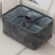 Diaper Caddy Organizer Corduroy 3-Compartment