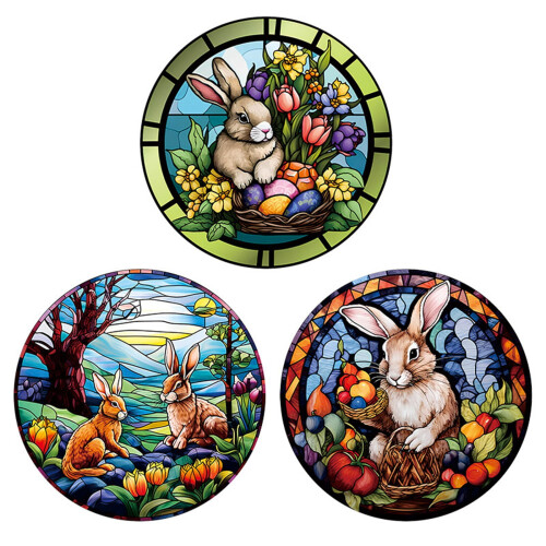 Easter Bunny Fridge Magnets Waterproof 3 pcs