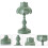 Lampada da scrivania WINOMO in plastica verde per lo studio (ricaricabile tramite USB) 8
