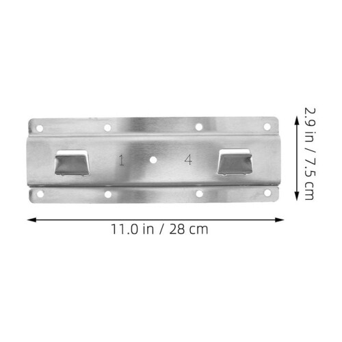 Suporte de parede para coifa, prateado, 1 conjunto, 28 cm (11 polegadas) 1