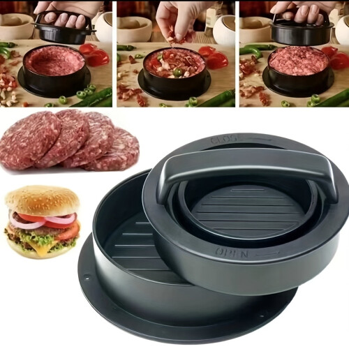 Moule à hamburger antiadhésif 3 en 1 1