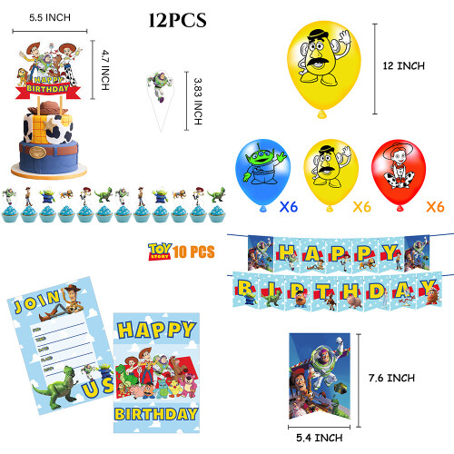 Σετ διακοσμητικών για πάρτι Toy Story με μπαλόνια και πανό 1