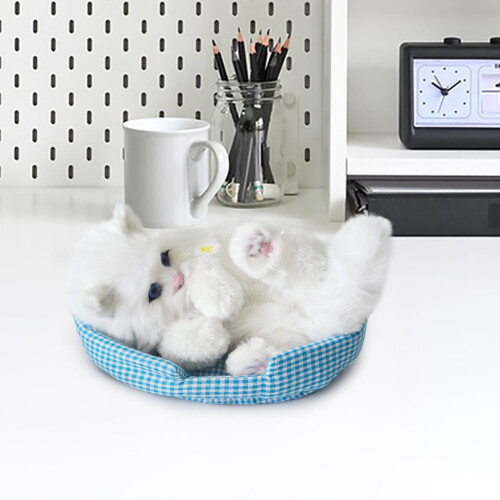 Vacker kattsimuleringsdekoration med realistiskt mjau, 1 st. 1