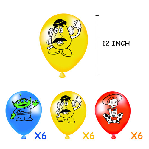 Σετ διακοσμητικών για πάρτι Toy Story με μπαλόνια και πανό 2