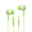 Fones de ouvido com fio EGYMEN S12 Crystal, brancos, 3,5 mm, com microfone. 4
