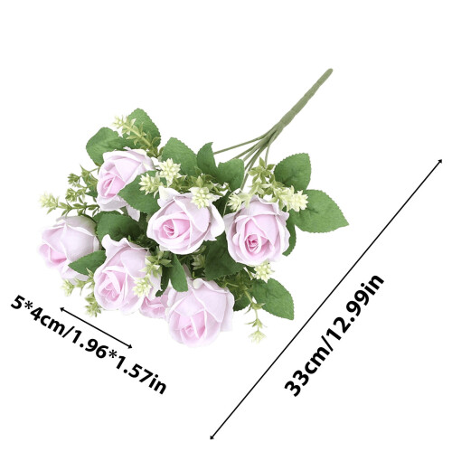 Mini ramo de rosas artificiales para bodas, hogar y oficina. 1