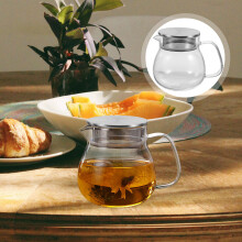 Clear Glass Teapot Set with Infuser High Borosilicate 1 Set