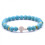 Bracciale con perline di onice e occhio di tigre per uomo e donna 2