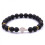 Bracciale con perline di onice e occhio di tigre per uomo e donna 4