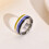 Regenbogen-Pride-Ring, Edelstahl, Unisex-Ehering, Größe 3