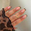 French Tip Press-On Nails Short Square Glossy Leopard Print 1