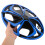 Coprimozzi per auto Soimiss in PP blu e nero (1 set) 5