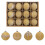 Velvet Christmas Balls Set Coffee 12 PCS 1