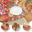 Boho-Tischdecke mit elastischem Saum, wasserdicht, Oxford-Gewebe, 45-52 4