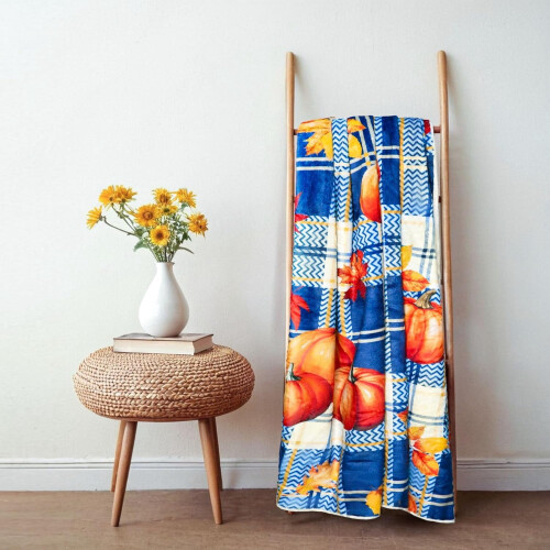 Efterårstæppe i ternet flannel, 60x50 cm 2
