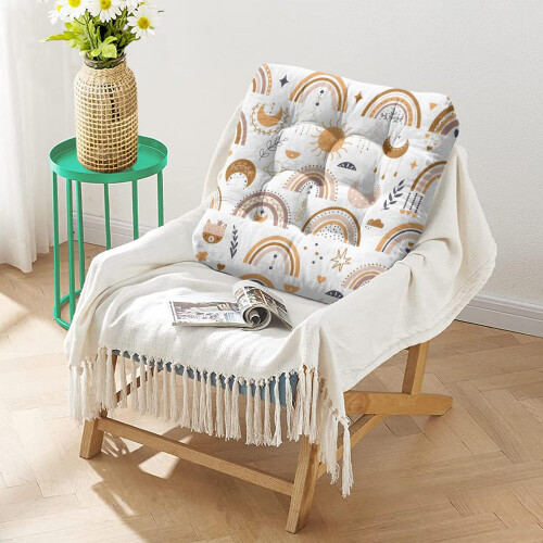 Almofada de chão quadrada de veludo de 56 cm (22 polegadas) estilo boho para meditação. 1