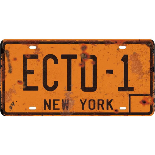 ECTO-1ECTO-1A Nummernschild-Metallreplik 12x6 Zoll 1