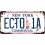 ECTO-1ECTO-1A Nummernschild-Metallreplik 12x6 Zoll 3