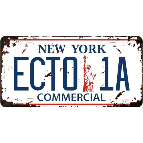 ECTO-1ECTO-1A Nummernschild-Metallreplik 12x6 Zoll 2