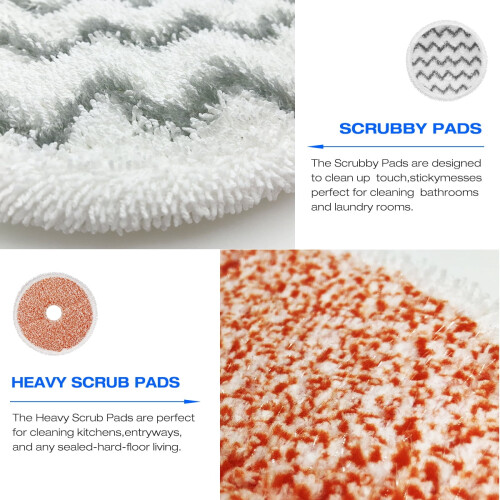 Rotating Mop Pads for DESIN SpinWave SmartSteam Scrubbing 1