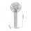 Draagbare USB oplaadbare mini-ventilator met 3 snelheden (1 stuk) 7