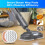 Rotating Mop Pads for DESIN SpinWave SmartSteam Scrubbing 3