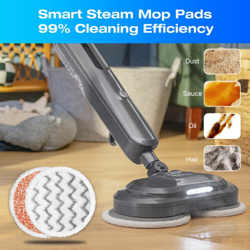Rotating Mop Pads for DESIN SpinWave SmartSteam Scrubbing 2