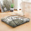 Samt-Meditationskissen im Boho-Stil, quadratisch, 56 cm 2