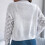 Heklet cardigan til dame, hvit L 6