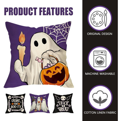 Örngott med Halloween-spöken, 4-pack, 4 st 2