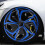 Coprimozzi per auto Soimiss in PP blu e nero (1 set) 2