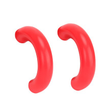 Tow Hook Covers Red Compatible Spare Parts 2-Pack