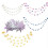 Glitzernde Sternengirlande, goldenes Pentagramm, 2er-Pack 3